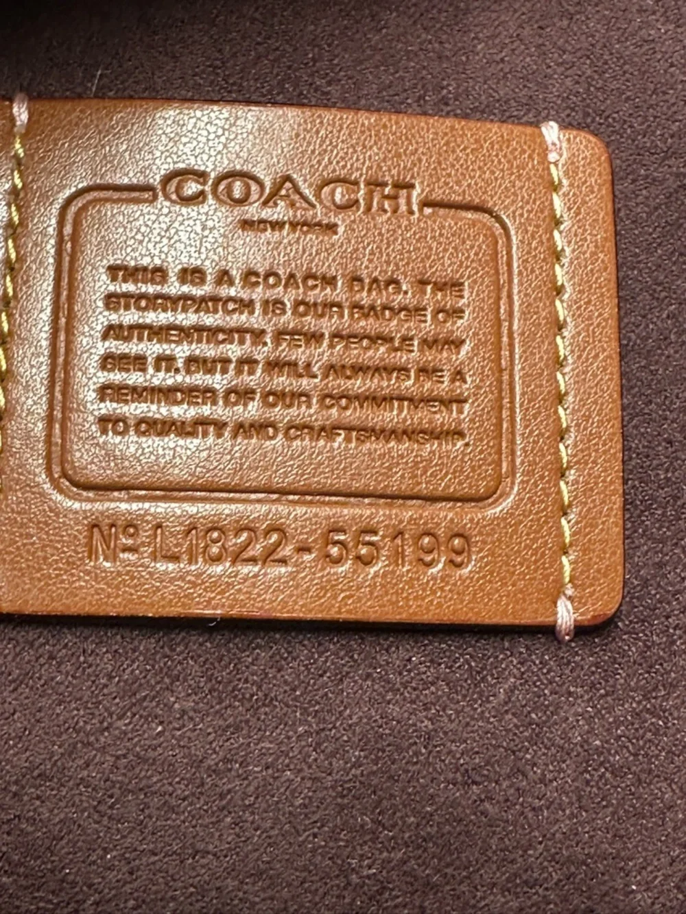 Coach Pink Leather Highline Tote with Logo and Double Handles